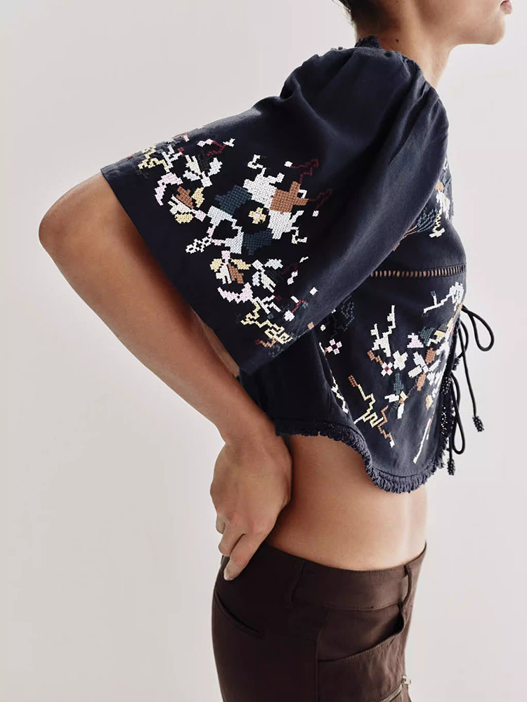Nova Blusa Feminina de Verão S - New Ethnic Fashion avaliação e preço