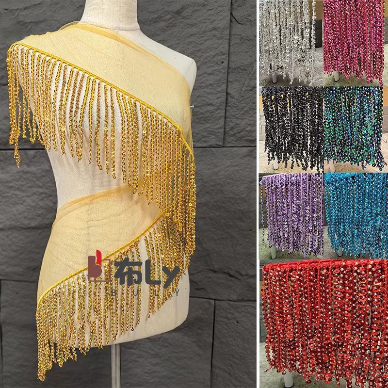 Franja de Lantejoulas com Cont - Ethnic Fashion Design avaliação e preço