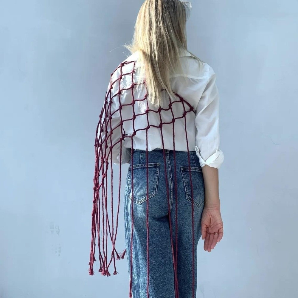 Lenço/Xale Boêmio de Franjas e - Ethnic Fashion Design avaliação e preço
